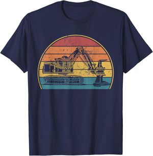 Feller Buncher Operator Logger Logging Log Tree Cutting T-Shirt - T-Shirt | Navy