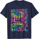 Tie Dye 4th Grade Typography Team Fourth Grade Teacher Gift Men Women Kids T-Shirt - T-Shirt | Navy