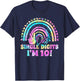 Peace Out Single Digits I'm 10 Tie Dye Birthday Girl T-Shirt - T-Shirt | Navy