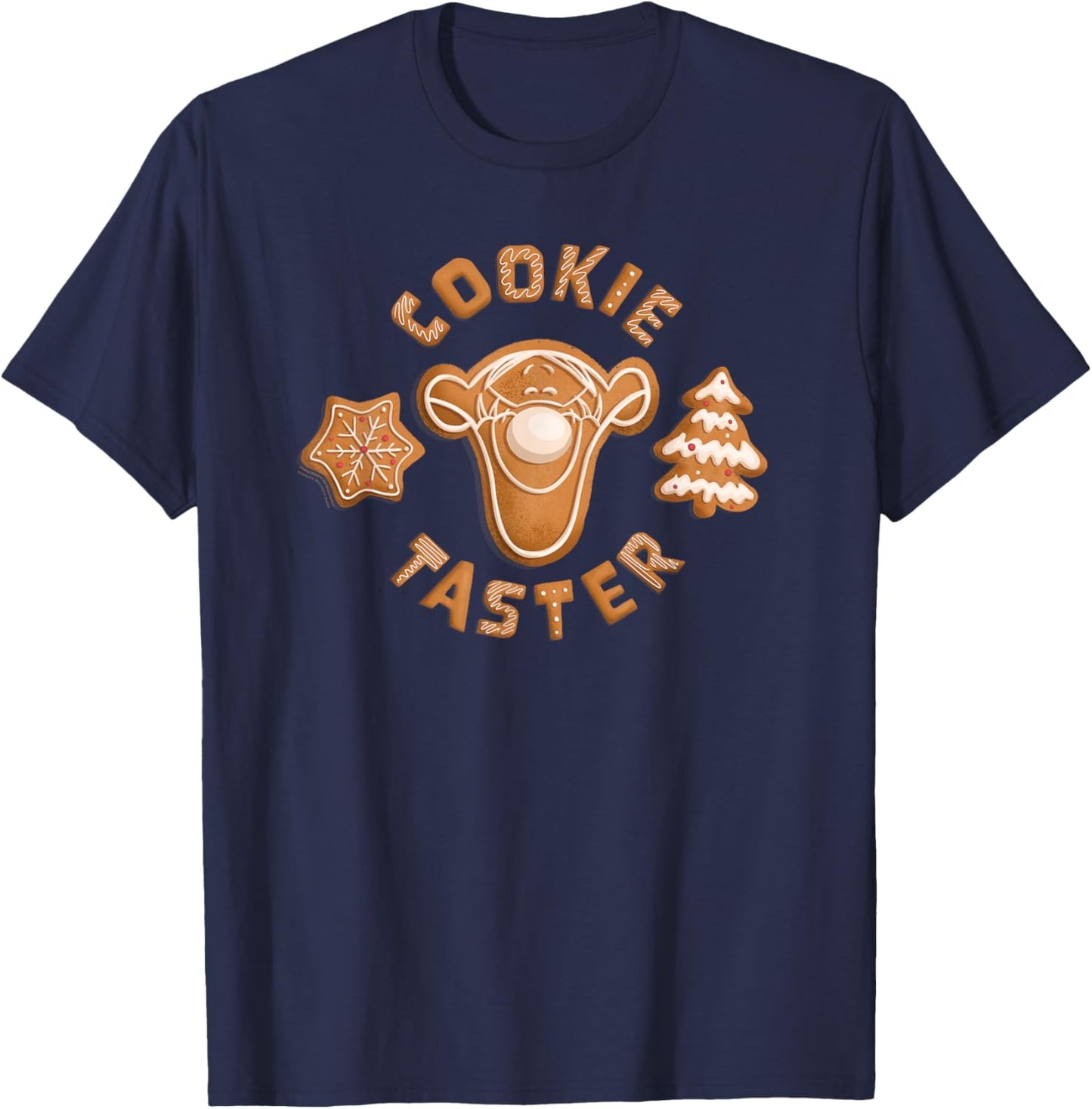 Disney Winnie the Pooh Tigger Gingerbread Cookie Taster T-Shirt - T-Shirt | Navy