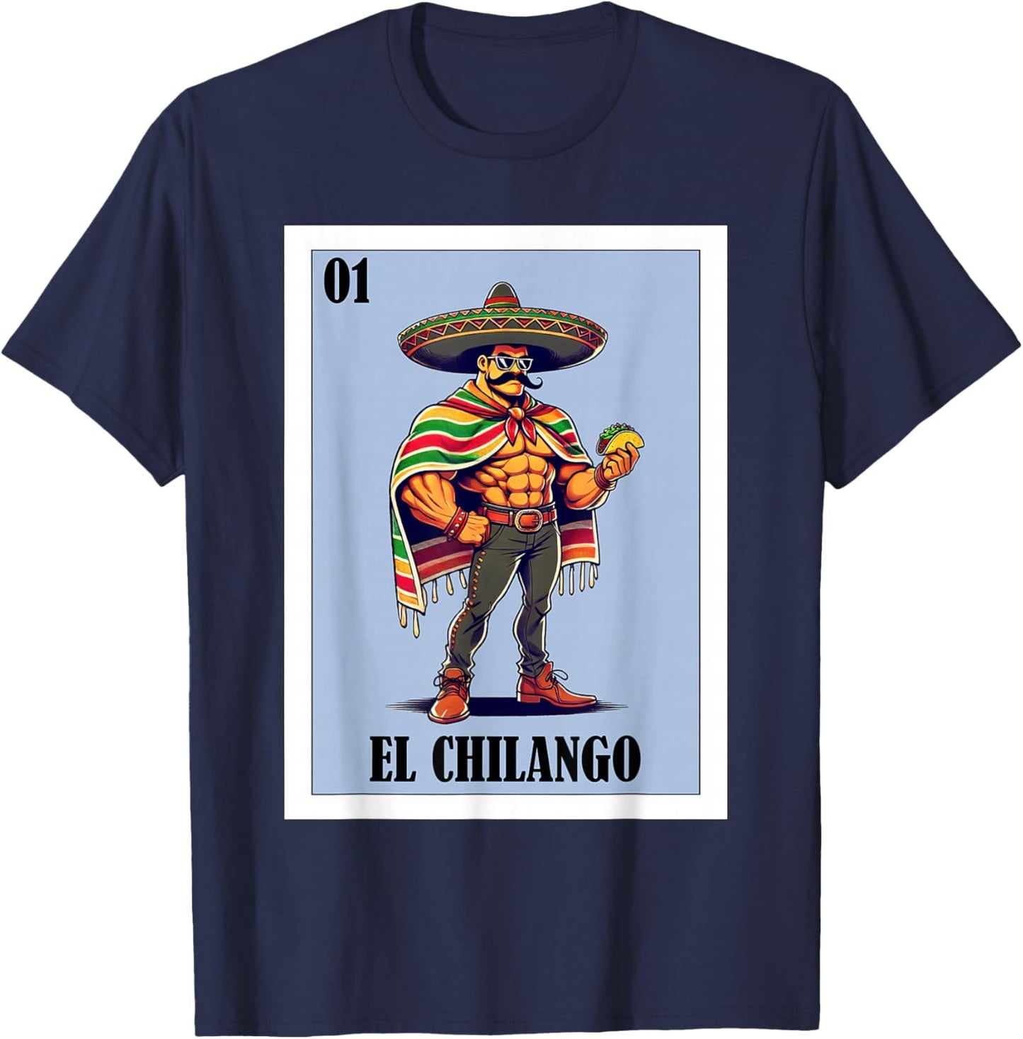 Funny Ciudad de México Mexican Design - El Chilango T-Shirt - T-Shirt | Navy