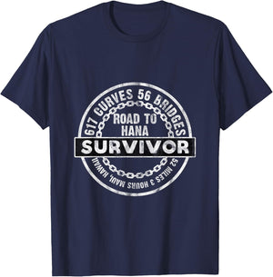 RJC Road to Hana Survivor Maui Hawaii Trip Adventure T-Shirt - T-Shirt | Navy
