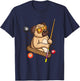 Billiard Pug Dog Hustler Pool Girls Snooker Gifts T-Shirt - T-Shirt | Navy