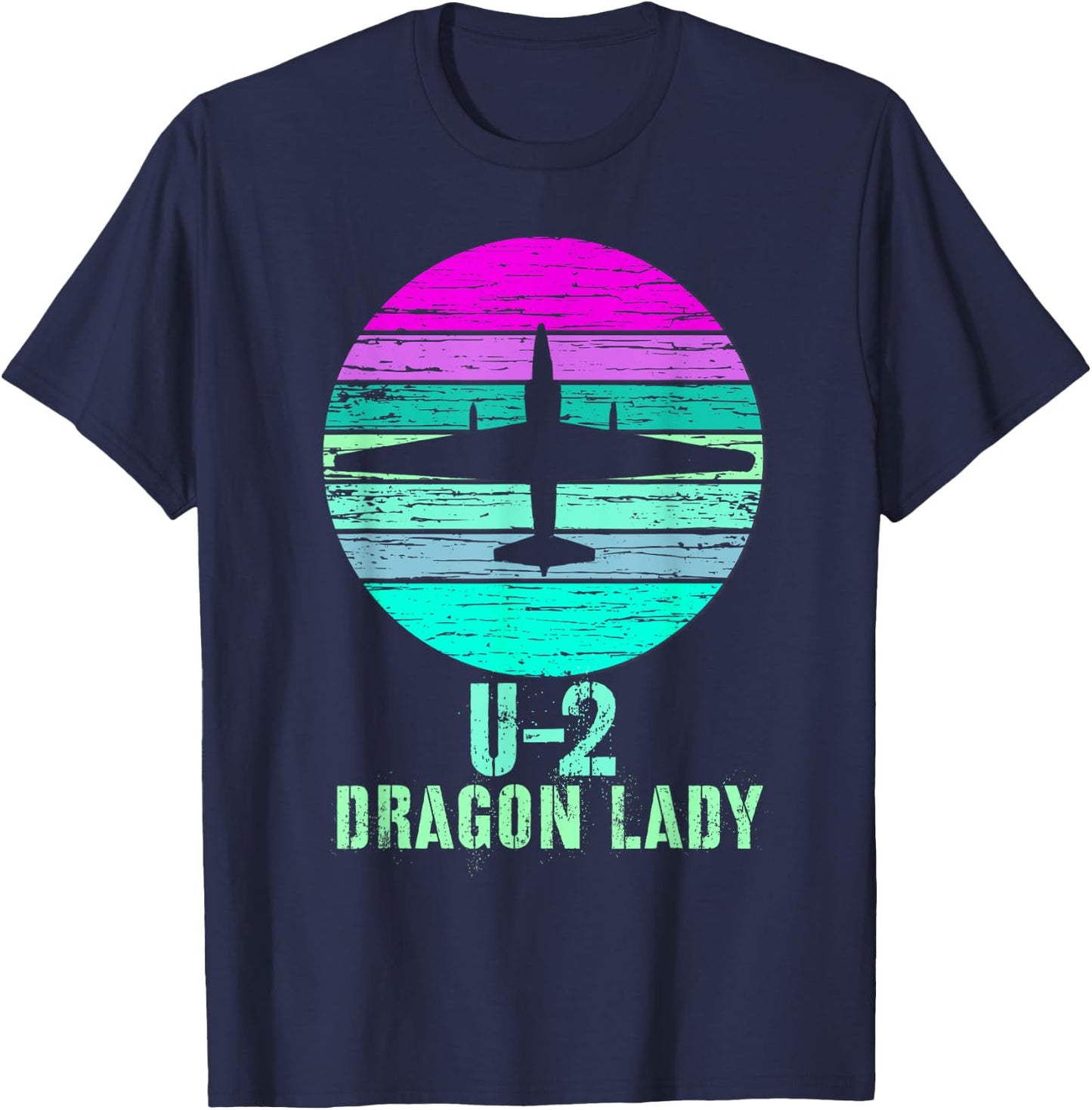 Vintage U-2 Dragon Lady Spy Plane Military Shirt T-Shirt - T-Shirt | Navy