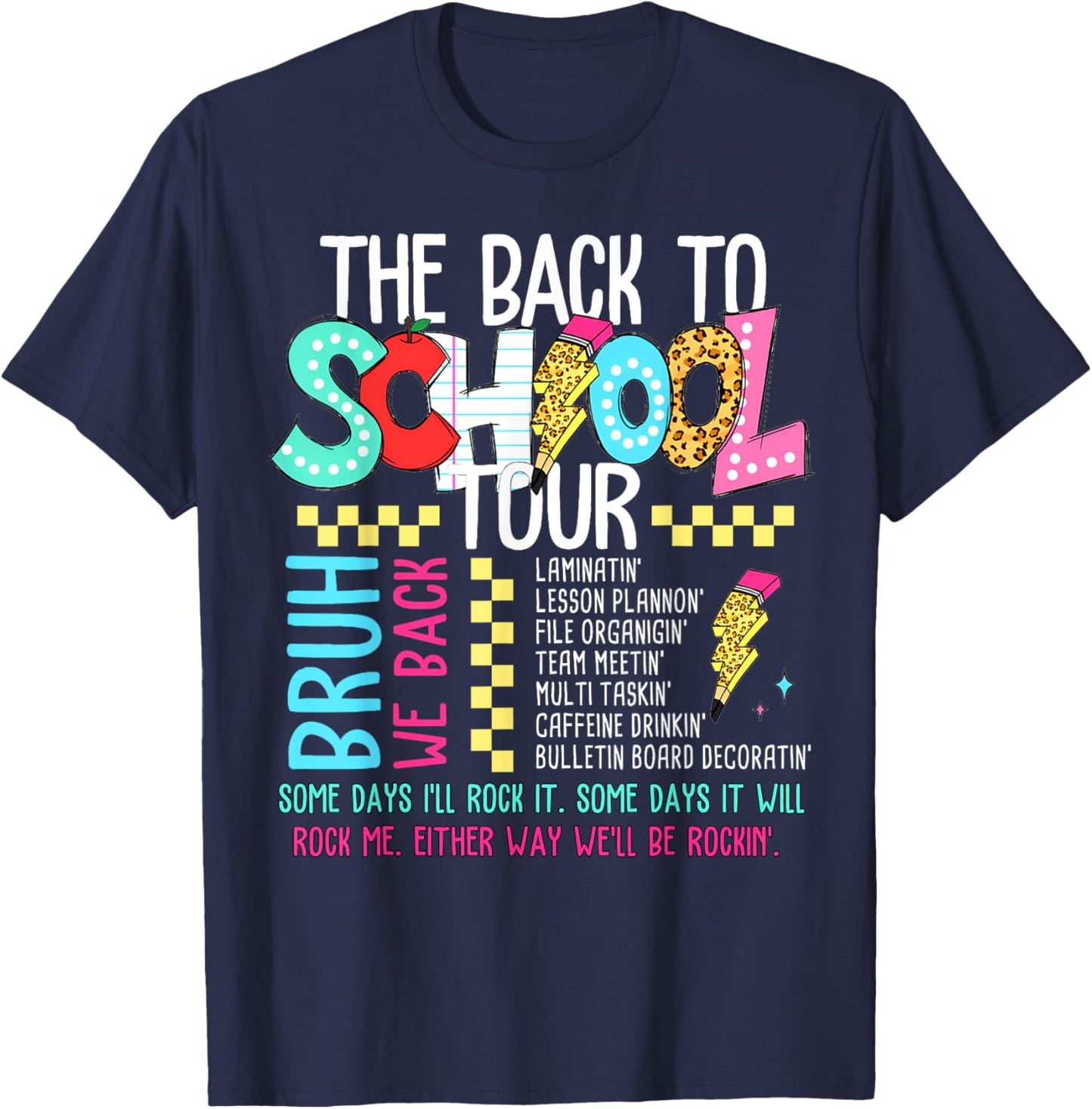 The Back To School Tour T-Shirt - T-Shirt | Navy