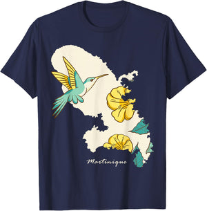 Martinique Colibri Gift Martinique Martinique T-Shirt - T-Shirt | Navy