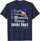 Javier Baez Mentally Dating - Apparel T-Shirt - T-Shirt | Navy