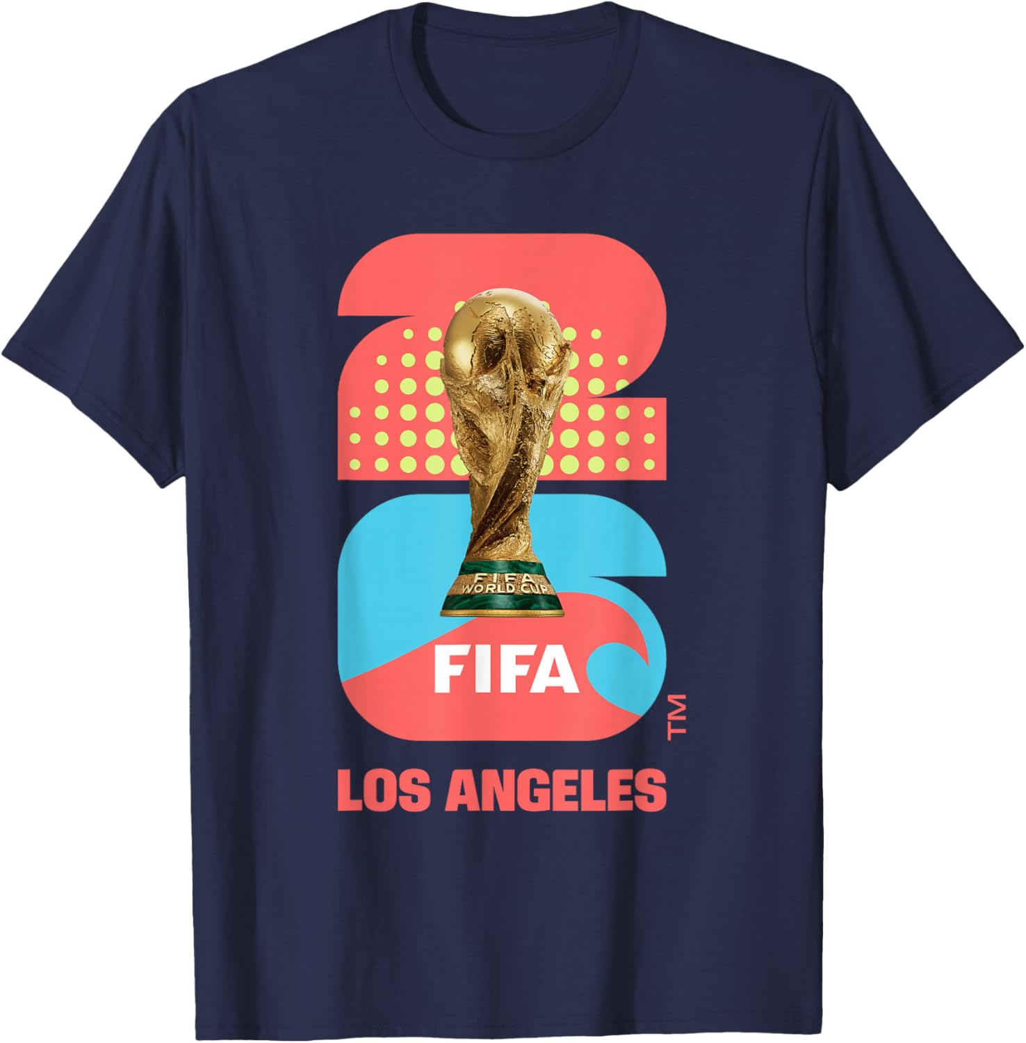 FIFA World CUP26 Los Angeles Trophy Color T-Shirt - T-Shirt | Navy