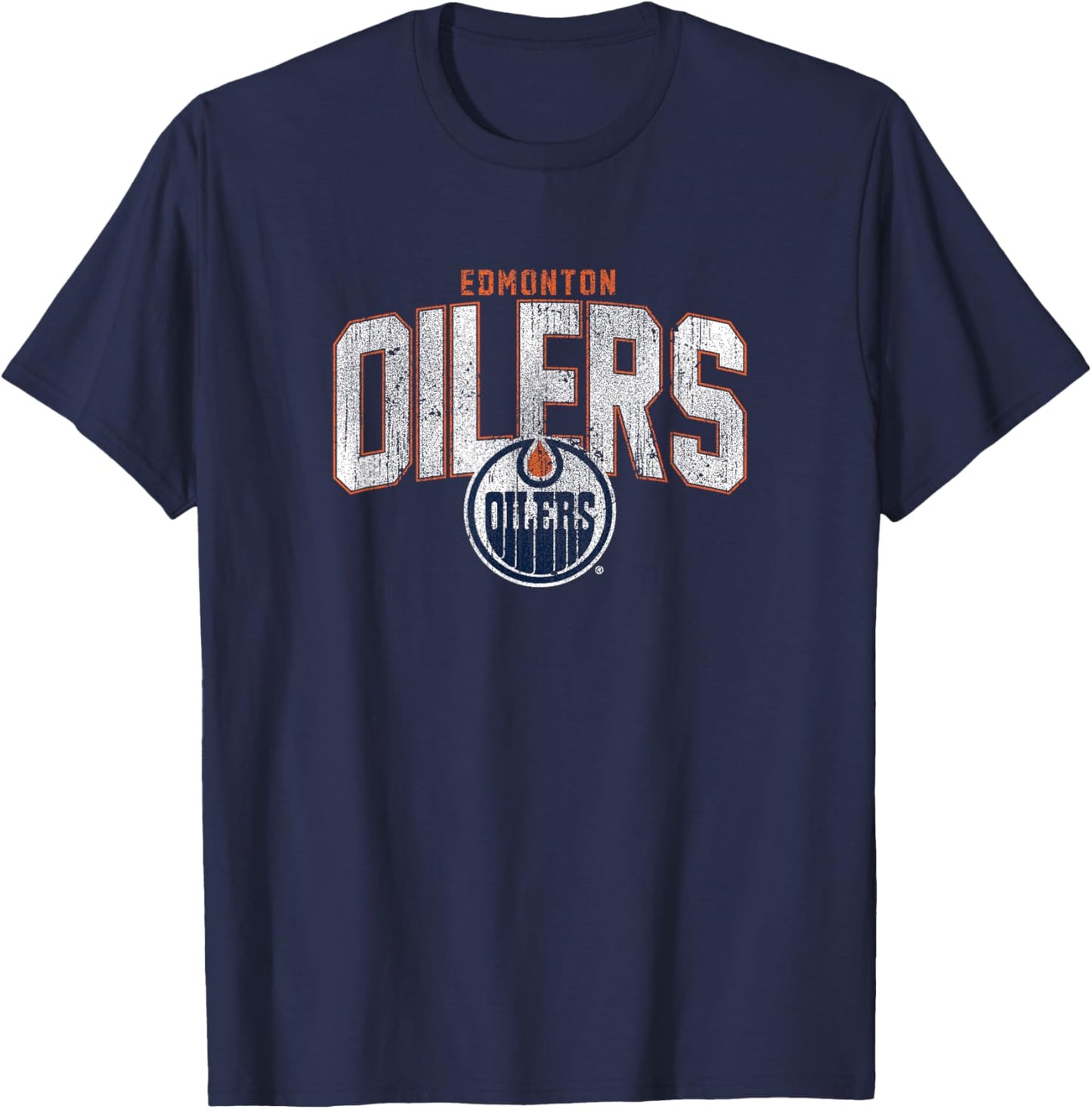 Edmonton Oilers NHL-Hockey mit Vintage-Logo T-Shirt - T-Shirt | Navy