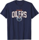 Edmonton Oilers NHL-Hockey mit Vintage-Logo T-Shirt - T-Shirt | Navy