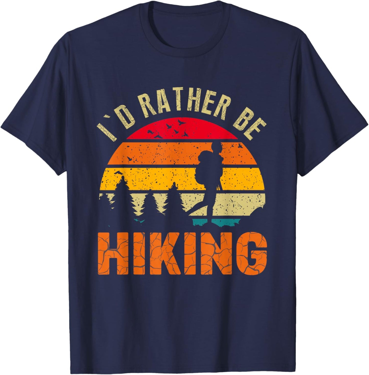 I'd Rather Be Hiking T-Shirt - T-Shirt | Navy