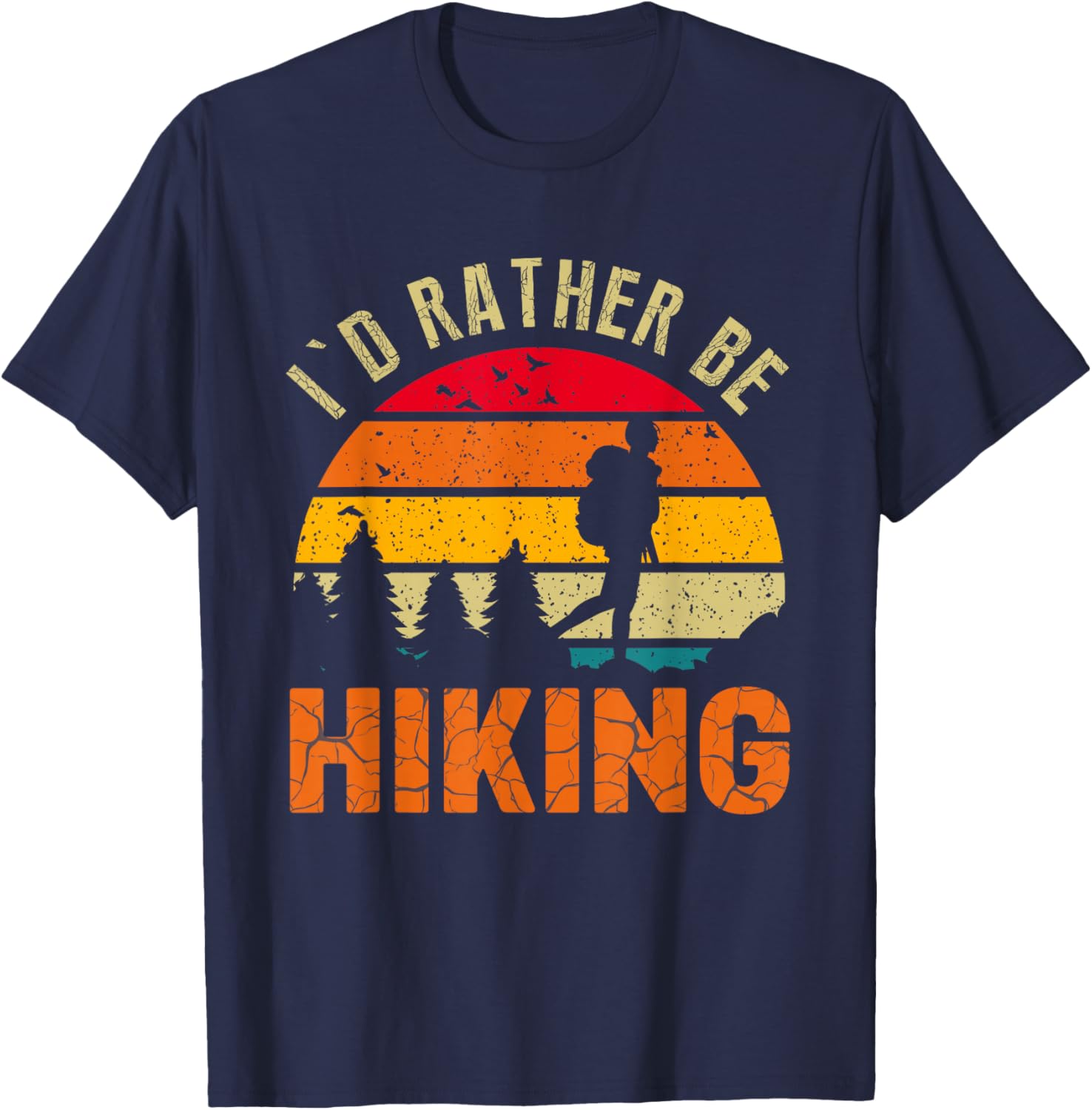 I'd Rather Be Hiking T-Shirt - T-Shirt | Navy