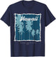 Hawaii American Surfing Beach Since 1987 T-Shirt - T-Shirt | Navy