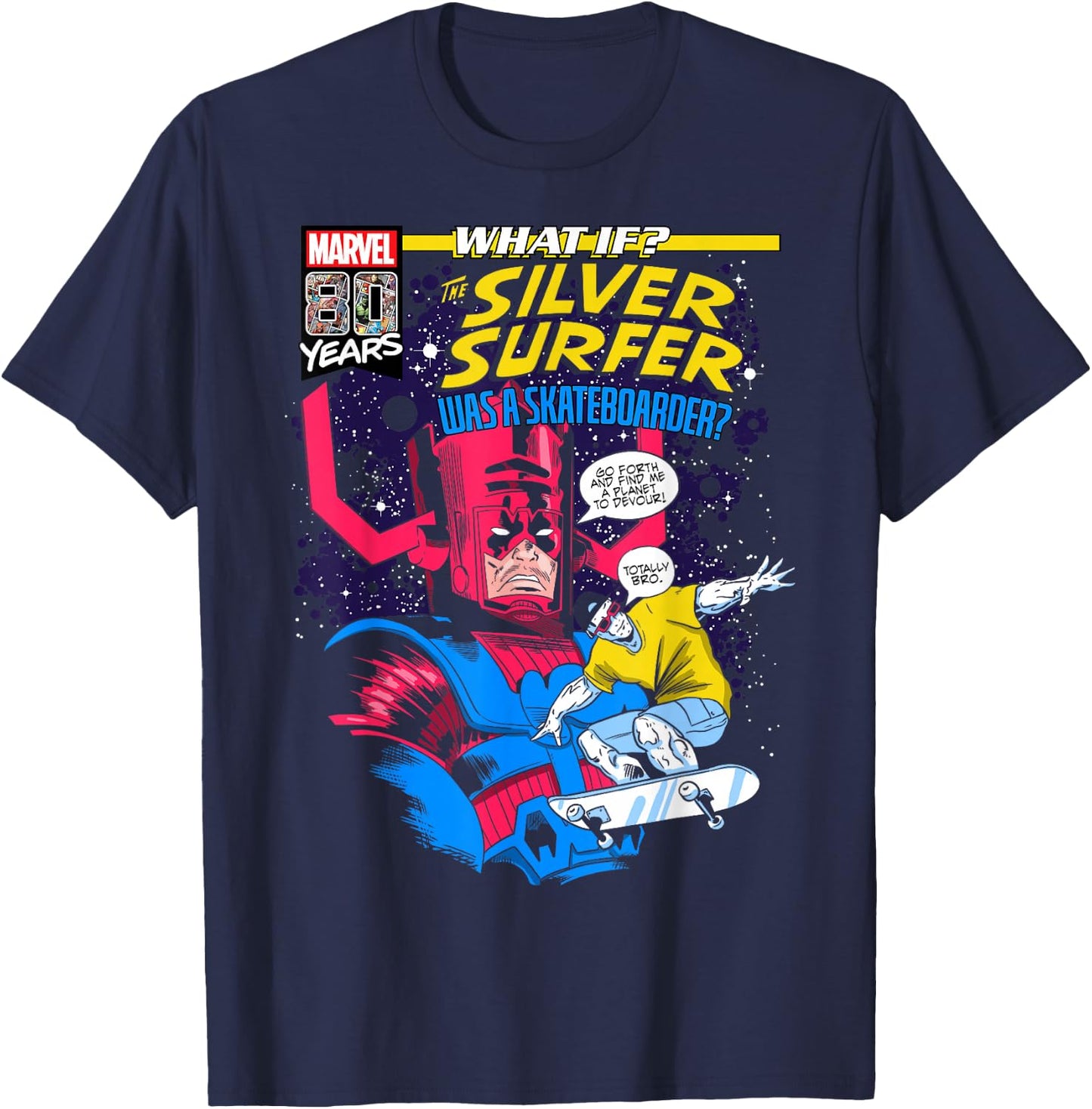 Marvel What If Silver Surfer Comic Cover T-Shirt - T-Shirt | Navy