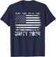 Vintage Grunge Unity 2024 Flag Trump Vance RFK Tulsi Patriot T-Shirt - T-Shirt | Navy