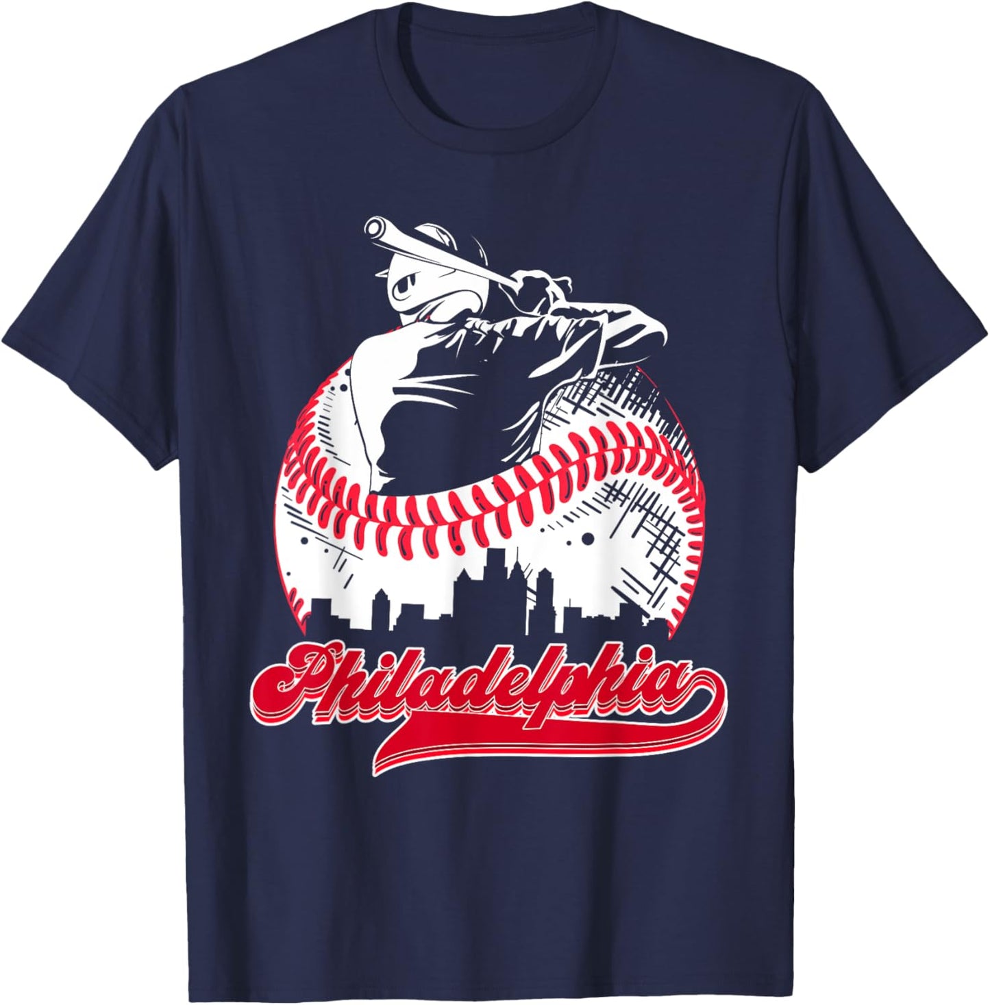 Philadelphia souvenir Graphic I am Proud of Philadelphia T-Shirt - T-Shirt | Navy