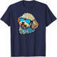 Dad Mom Cool Dog Sunglasses - Maltipoo Men Women T-Shirt - T-Shirt | Navy