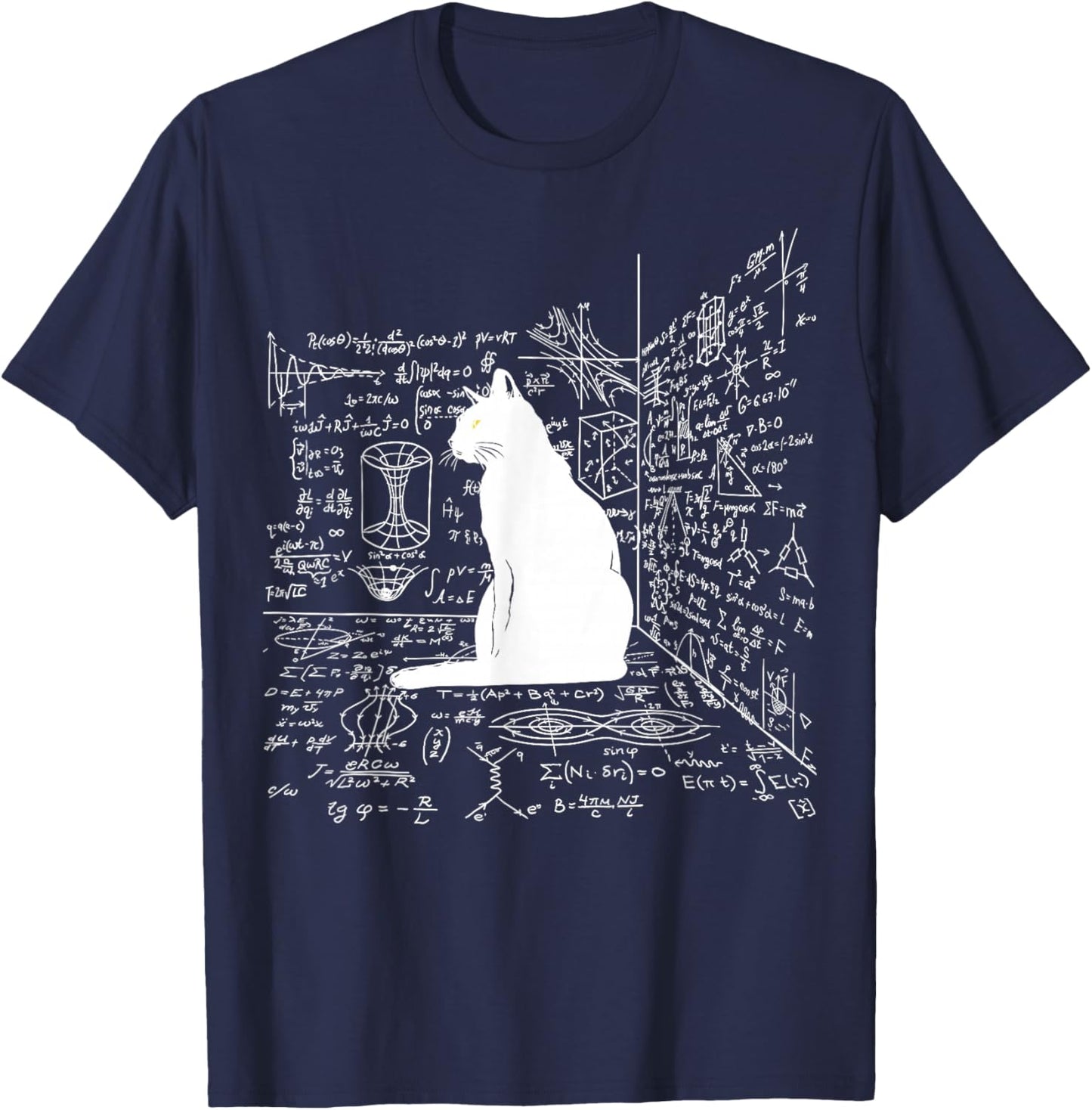 Schrodinger's Cat Inside the Box T-Shirt - T-Shirt | Navy