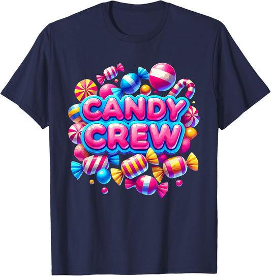 Cute Halloween Candy Crew, Candyland Sour Patch T-Shirt - T-Shirt | Navy