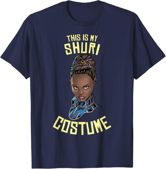 Marvel Black Panther This is My Shuri Costume Halloween T-Shirt - T-Shirt | Navy
