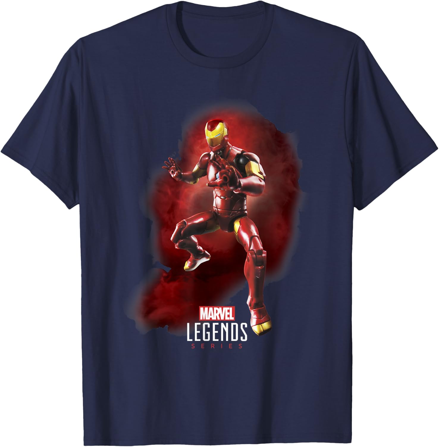 Marvel Legends Series Iron Man Portrait T-Shirt - T-Shirt | Navy