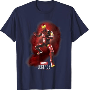 Marvel Legends Series Iron Man Portrait T-Shirt - T-Shirt | Navy