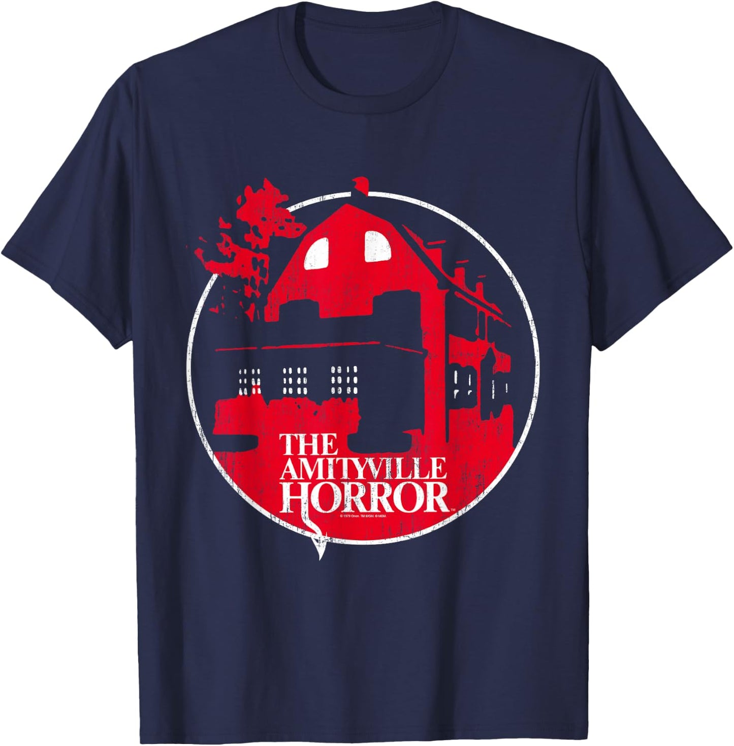 Amityville Horror Red House T-Shirt - T-Shirt | Navy