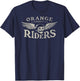 Orange County Riders - Motorcycle Skull Wings T-Shirt - T-Shirt | Navy