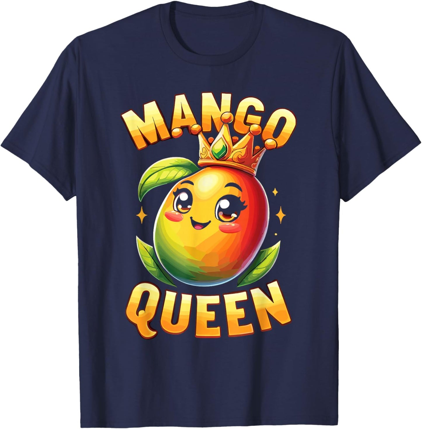 Art Mangos Fruit Lover Fruit Mango Queen T-Shirt - T-Shirt | Navy