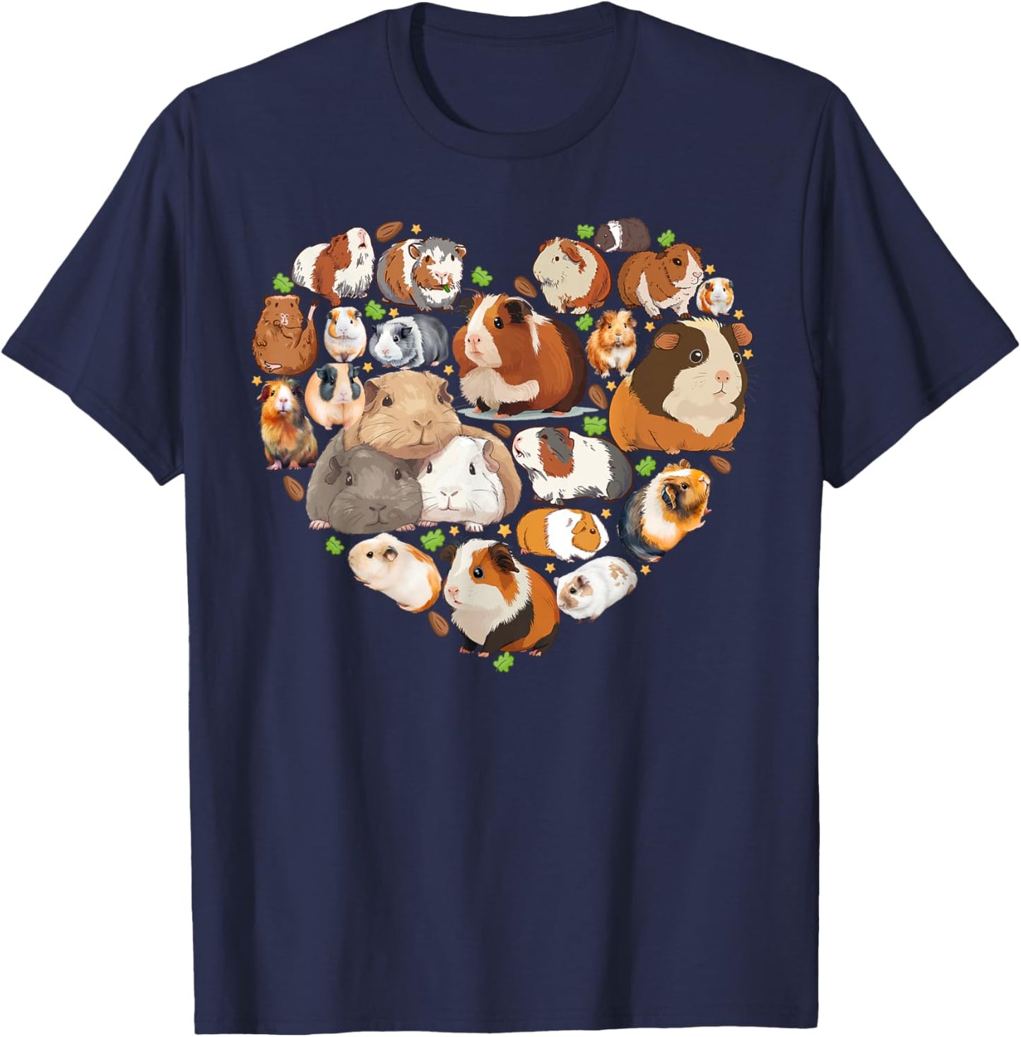 Guinea Pig Heart T-Shirt - T-Shirt | Navy