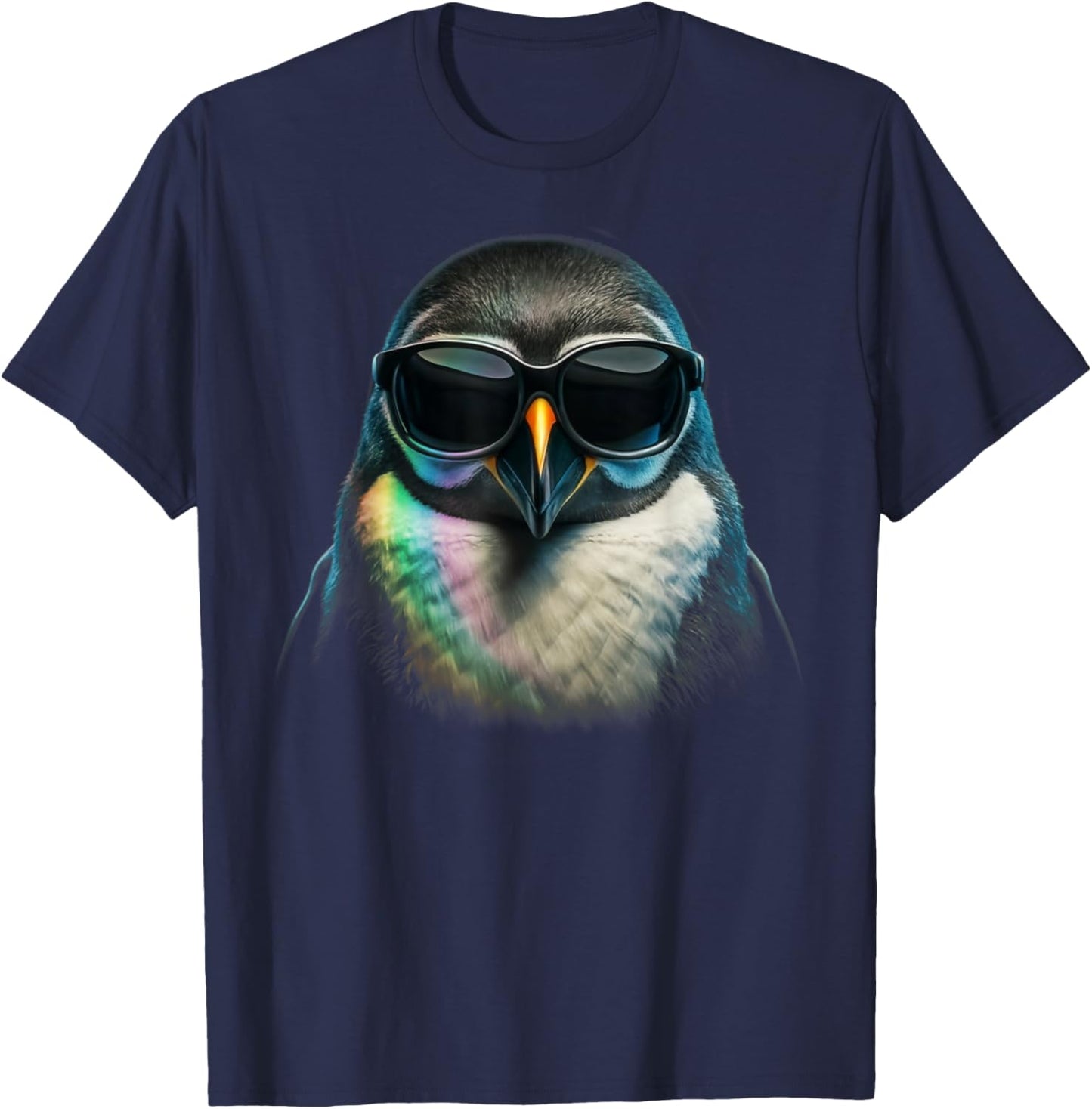 Penguin Head Sunglasses T-Shirt - T-Shirt | Navy