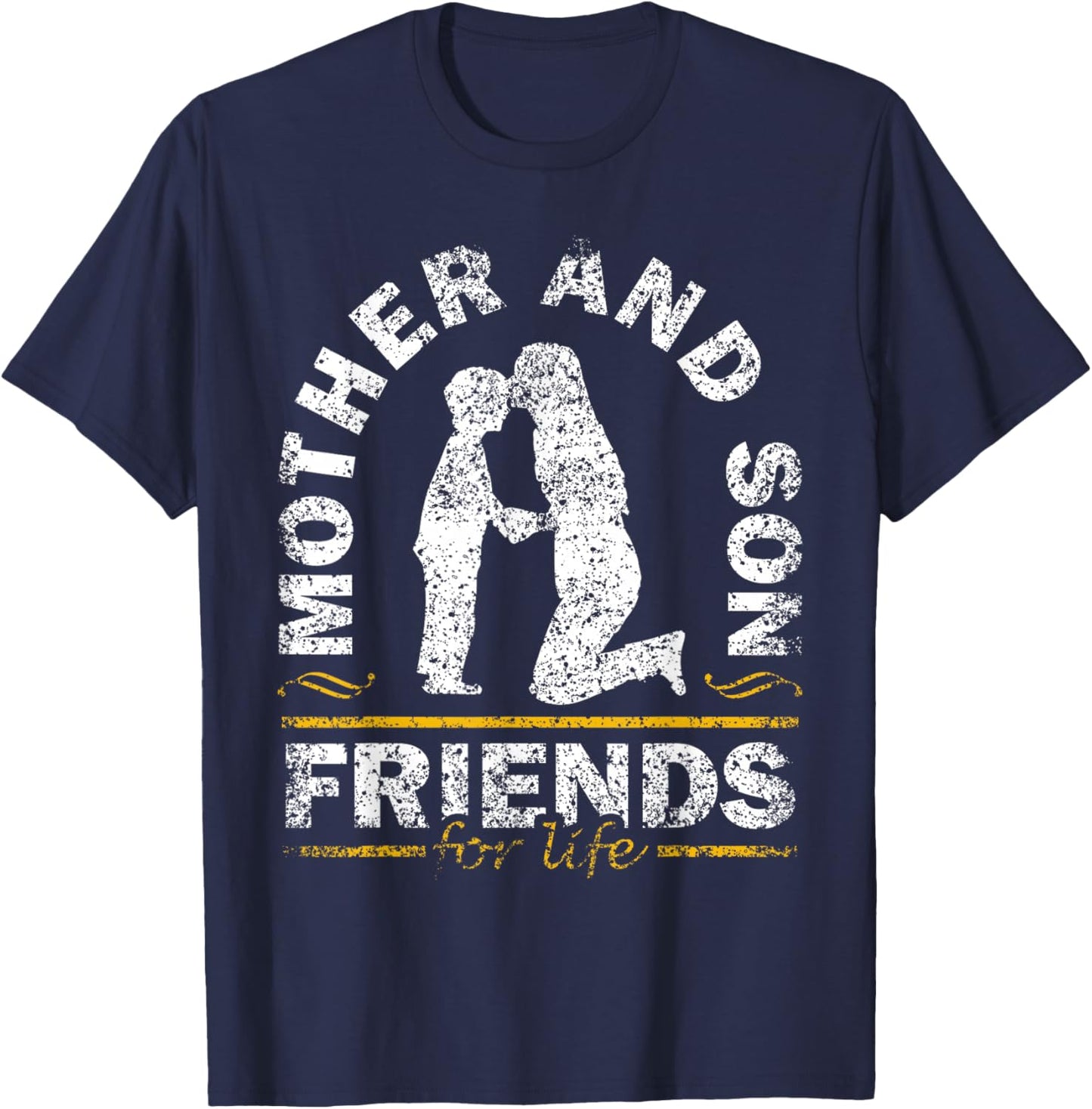 Mother And Son Friends For Life Mom Matching Mother Son T-Shirt - T-Shirt | Navy