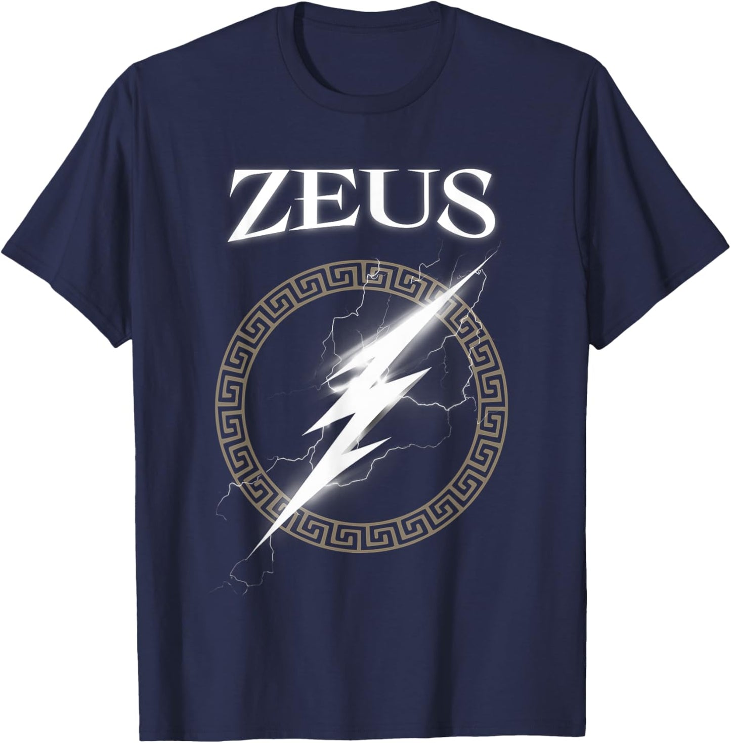 Zeus Greek God Symbol T-Shirt - T-Shirt | Navy