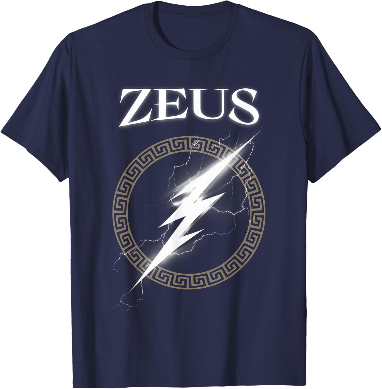 Zeus Greek God Symbol T-Shirt - T-Shirt | Navy