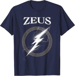 Zeus Greek God Symbol T-Shirt - T-Shirt | Navy