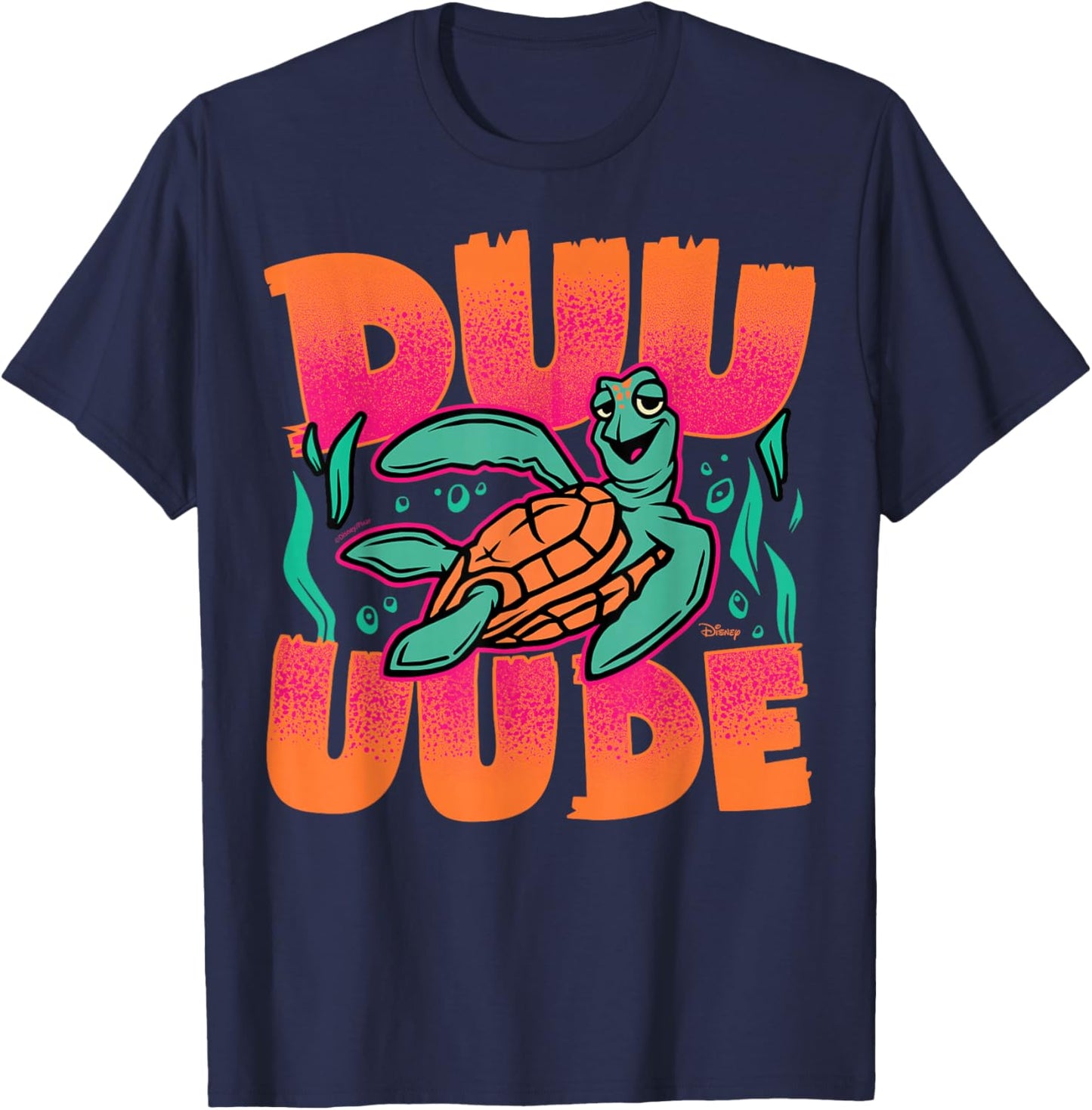 Finding Nemo - Crush The Sea Turtle Dude T-Shirt - T-Shirt | Navy