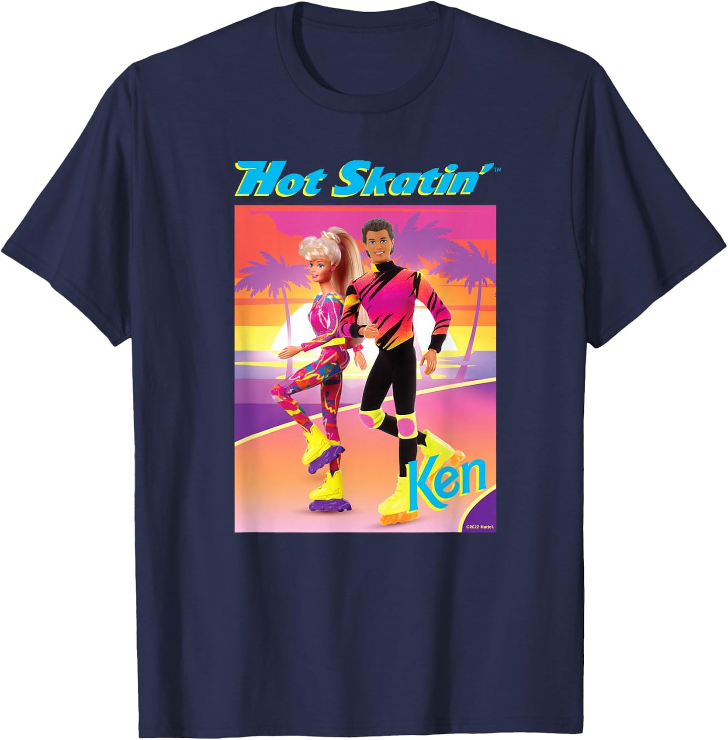 Barbie - Hot Skatin' Ken Sunset T-Shirt - T-Shirt | Navy