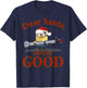 Despicable Me Minions Dear Santa Define Good Portrait T-Shirt - T-Shirt | Navy