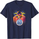 Disney The Muppets Electric Mayhem Animal Drummer Portrait T-Shirt - T-Shirt | Navy