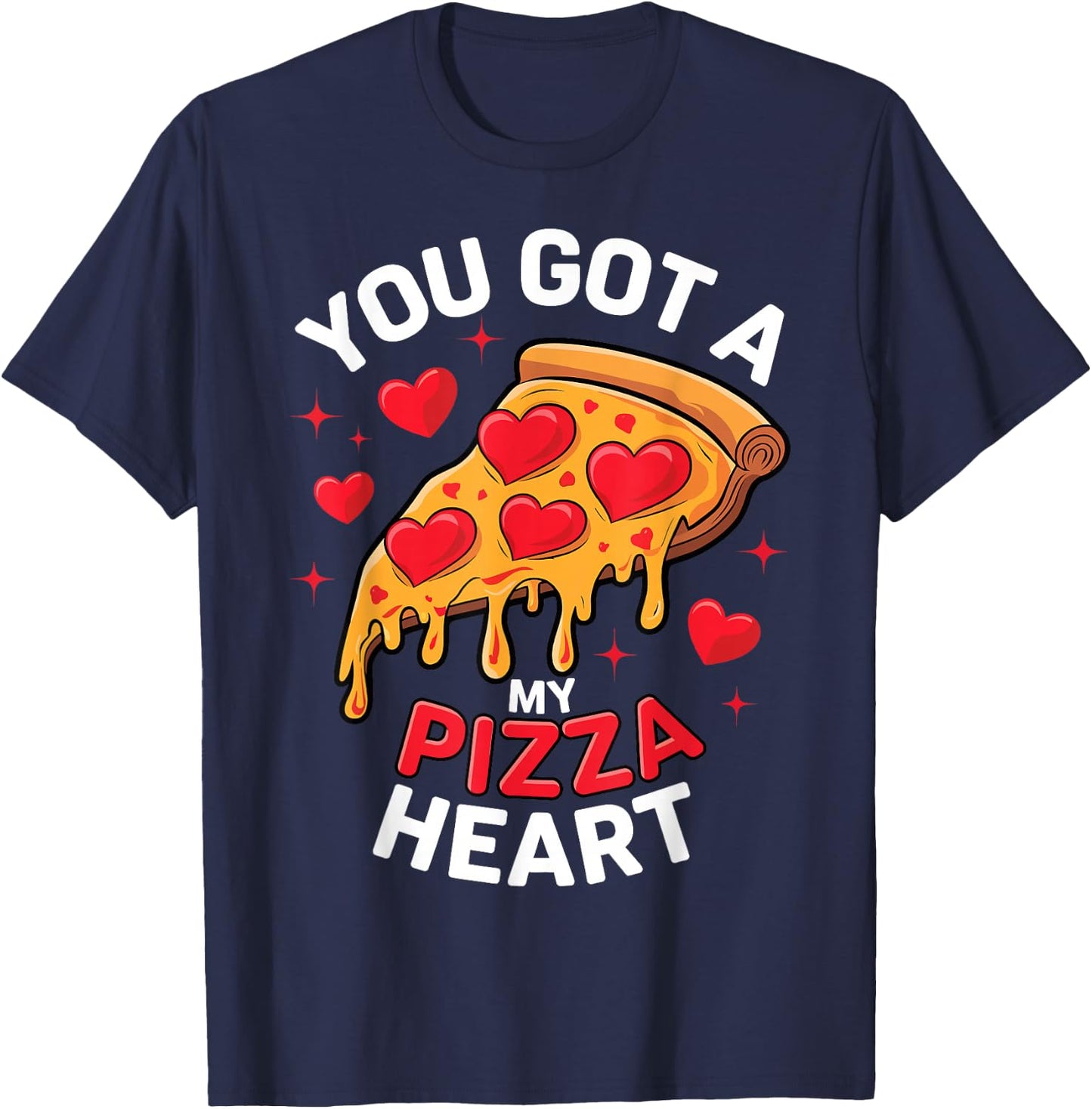 You Got my Pizza Heart Valentines Day Kids T-Shirt - T-Shirt | Navy