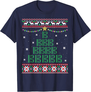 Ugly Christmas Sweater for Viola Players T-Shirt - T-Shirt | Navy