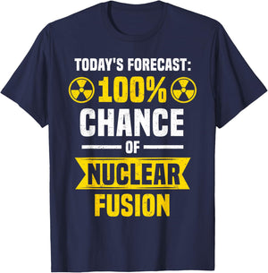 Core Fusion Radioactive Atomic Power Core Energy & Radiation T-Shirt - T-Shirt | Navy