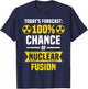 Core Fusion Radioactive Atomic Power Core Energy & Radiation T-Shirt - T-Shirt | Navy