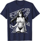 Sexy Waifu Otaku Anime Girl Japanese in Black and White Art T-Shirt - T-Shirt | Navy