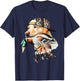 Bold Hunting Dog With Duck Hello Hunting Season Men Women T-Shirt - T-Shirt | Navy