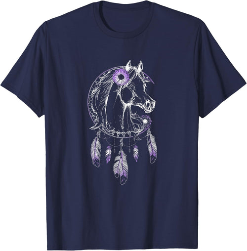 Horse Light Purple Dream Catcher Flower