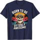 Lustige Jungen Mädchen Otter Geburtstag Born To Be Otterly Awesome T-Shirt - T-Shirt | Navy