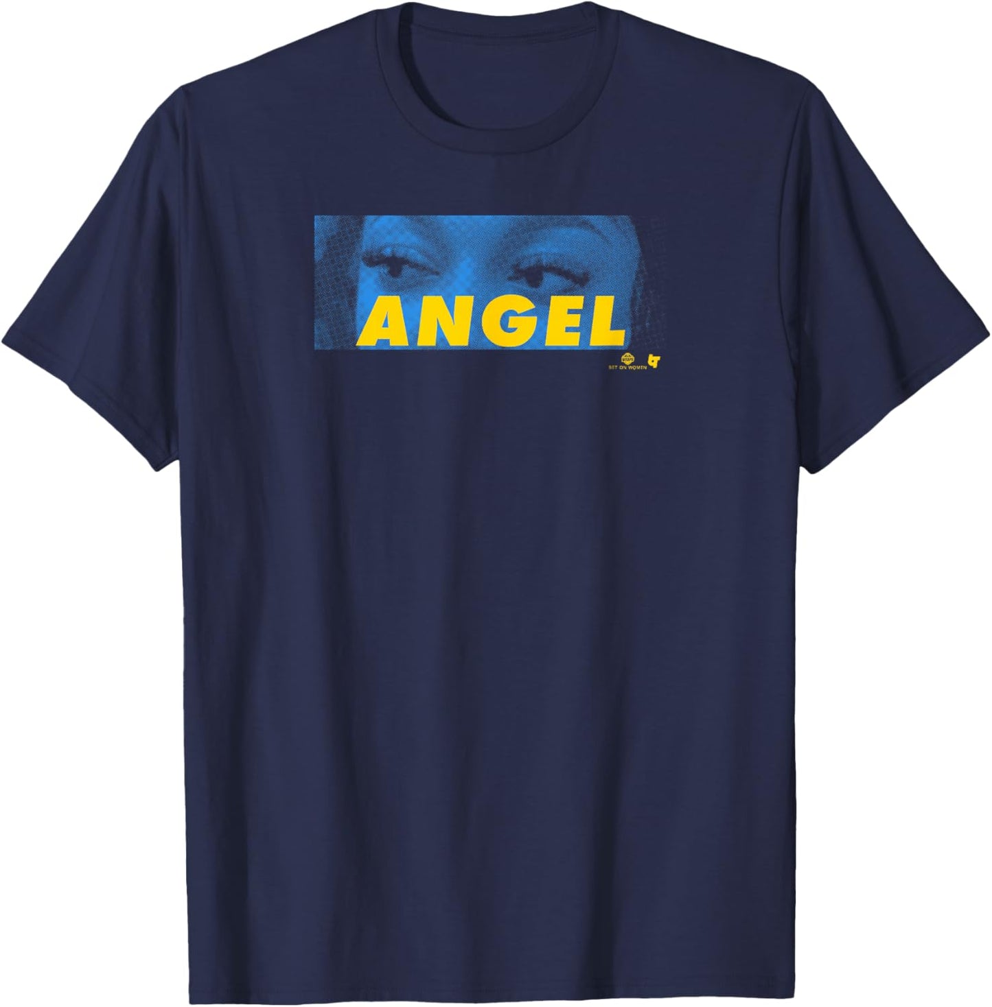Angel Reese - Angel Eyes - Chicago Basketball T-Shirt - T-Shirt | Navy