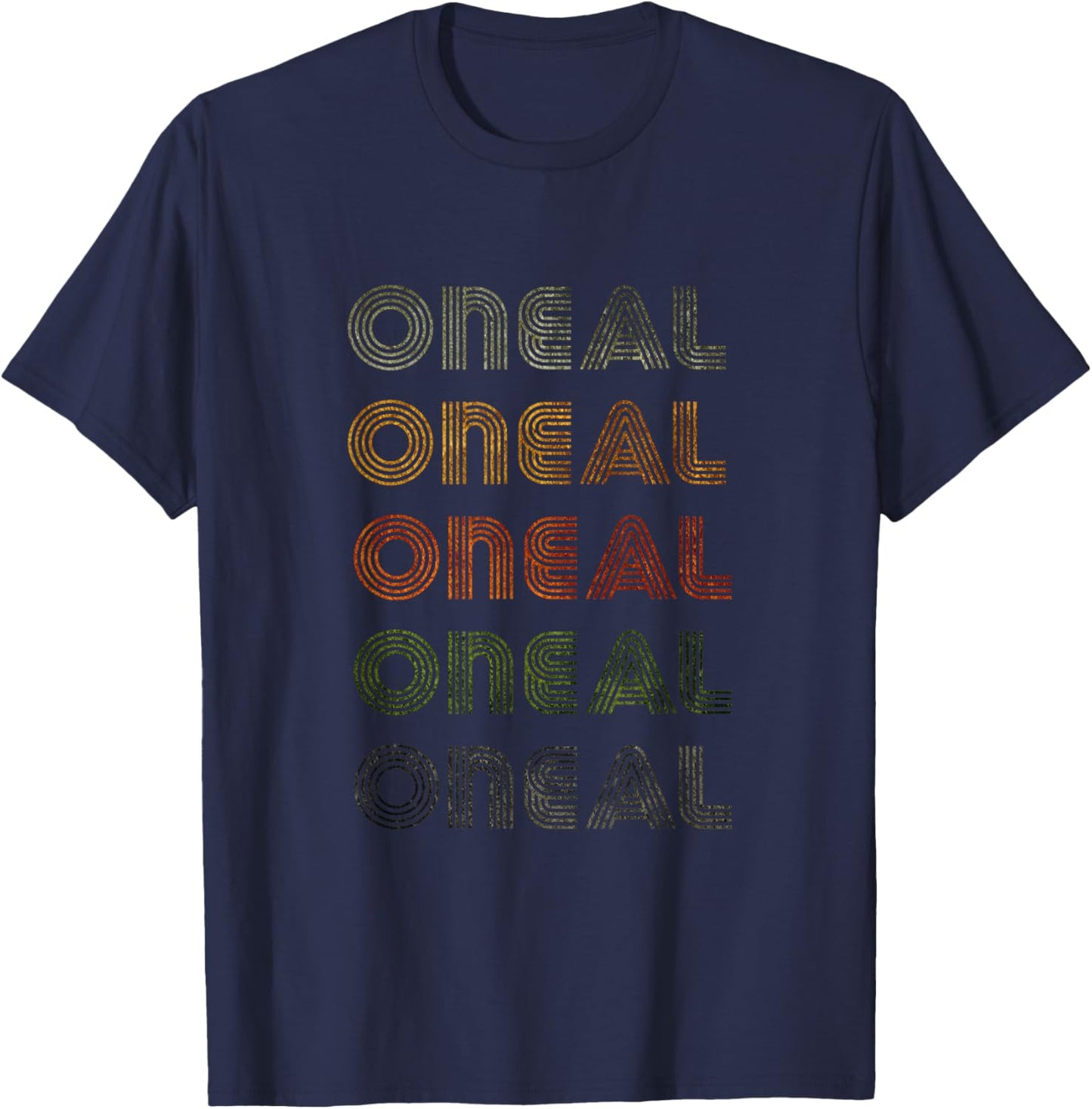 Love Heart Oneal Grunge Vintage Style Black Oneal T-Shirt - T-Shirt | Navy