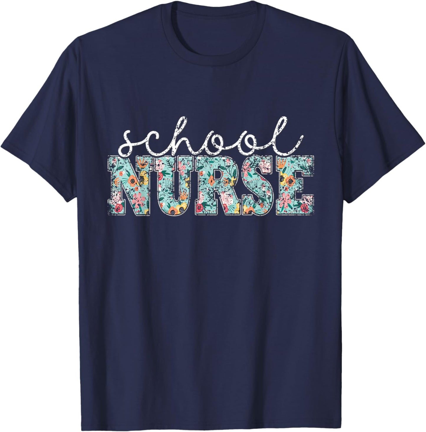 School Nurse Nurses Job Nursing School T-Shirt - T-Shirt | Navy